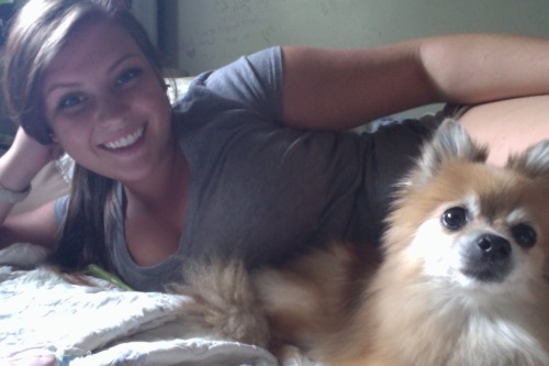 fall-onme:  cuddling with Billie :) 
