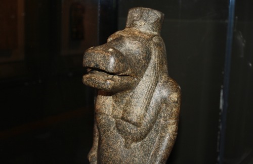 Statue of Taweret, the Ancient Egyptian Goddess of Childbirth; protector of women.Piece located at t