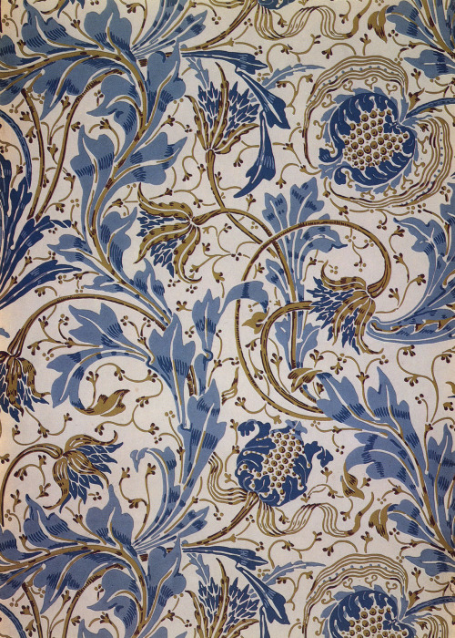  Walter Crane, Pomegranate and Teazle design, 1894 