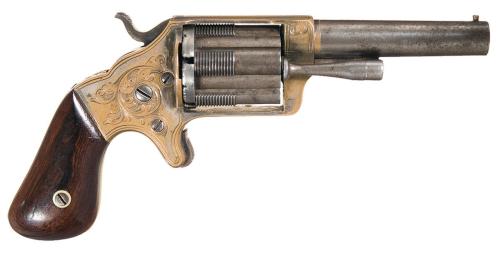 The Slocum Sliding Sleeve RevolverManufactured by Brooklyn Arms Co. from 1863 - 1864, the Slocum Sli