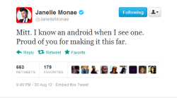 fromthemargintothecenter:  altonym:  dr-killjoy:    let’s talk about how perfect janelle monae ispreferably forever  janelle ily 