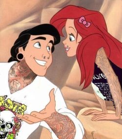 theefunkyfresh:  I have a thing for Ariel all tatt’d out :) and I cannot get over her eyes. 