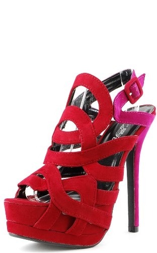 Gaira cutout strappy ombre heels RUBY