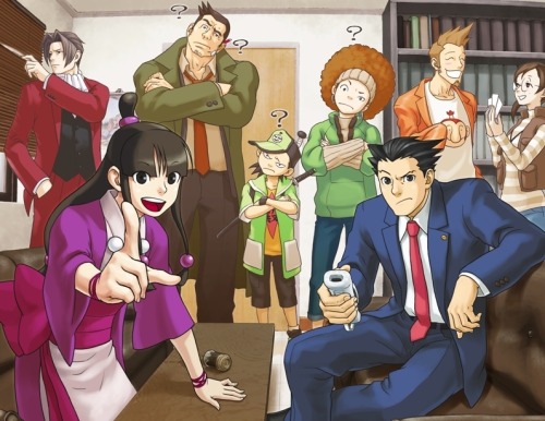 twyll:  naruhodos:  pr0fessah:  markerspasm:   Ace Attorney: off the record  Video game characters p