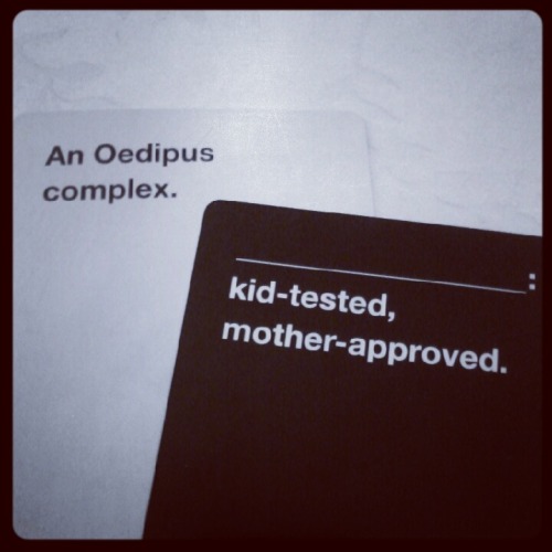 morbidlycurious: harp-s-ong: privateai: I just won Cards Against Humanity forever. I laughed until I