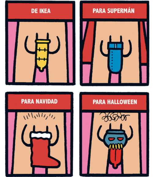 elguindilla:  24 clases de condones  Manuel Bartual en El Jueves