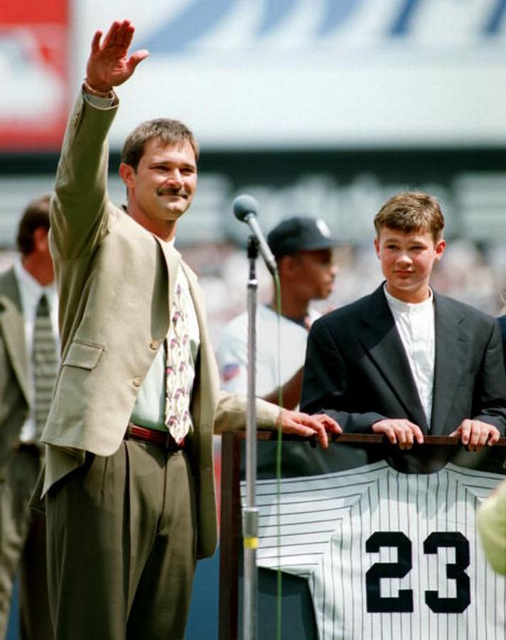 15 YEARS AGO TODAY |8/31/97| Don Mattingly&rsquo;s #23 is retired by the New