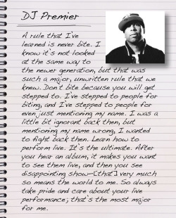 Dj Premier: A Rule I&Amp;Rsquo;Ve Learned In The Game 