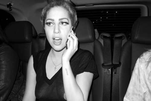XXX terrysdiary:  Lady Gaga after a show.  photo