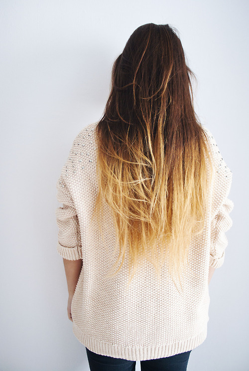 seascaped:  i wish i had brown hair so i could do this.