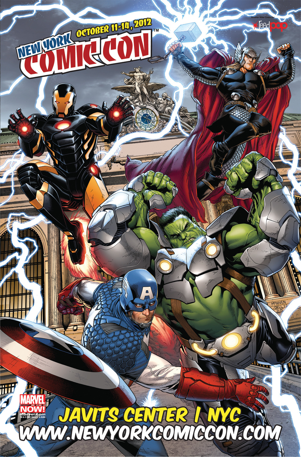 marvelentertainment:  Behold the official poster art for New York Comic Con! Drawn