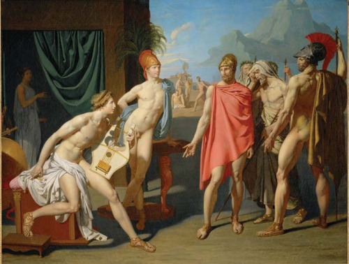 Jean-Auguste-Dominique Ingres, The Ambassadors of Agamemnon in the Tent of Achilles, 1800.  Oil on c