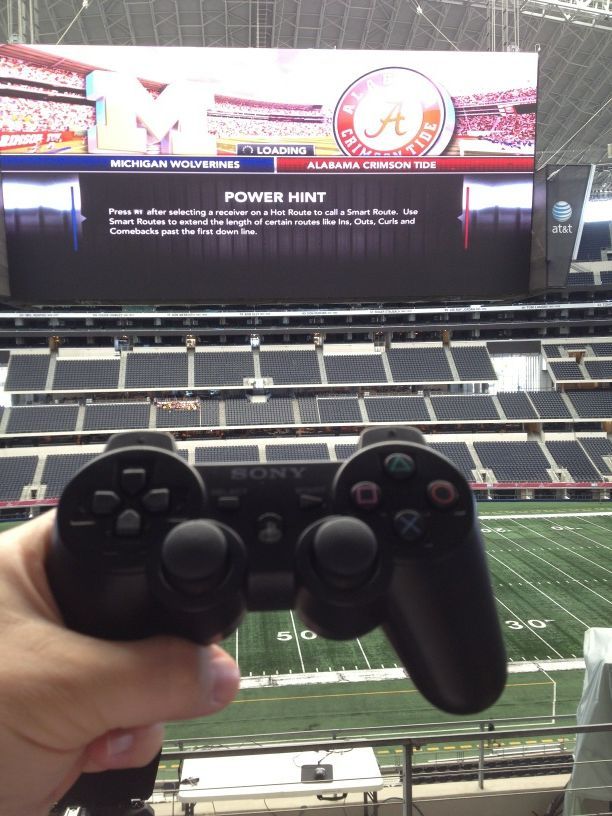 gaming on a 60 yard screen.