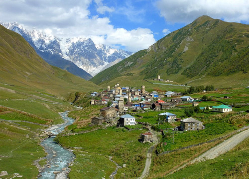 Ushguli, the highest villages in Europe in Svaneti region, Georgia (by frans.sellies). This one is f