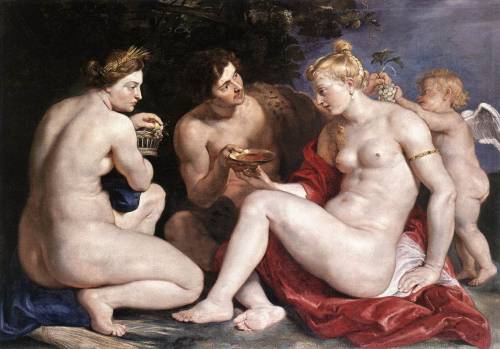 oldroze:Pieter Paul Rubens (1577 - 1640)Venus, Cupid, Bacchus and Ceres1612 - 1613  Staatliche Musee