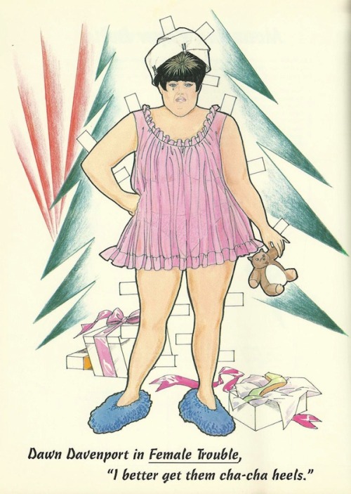 Divine paperdolls - drawings by John Waters