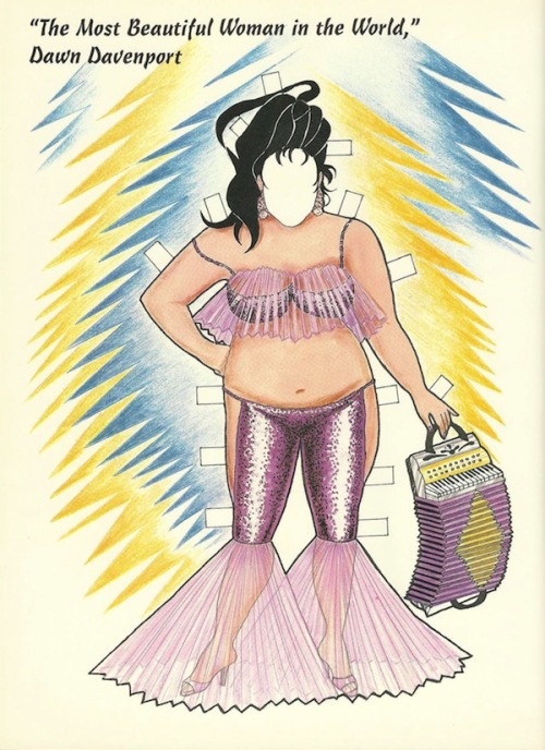 Divine paperdolls - drawings by John Waters