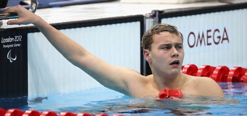 Ollie Hynd wins silver in the S8 400m freestyle, ahead of his brother Sam