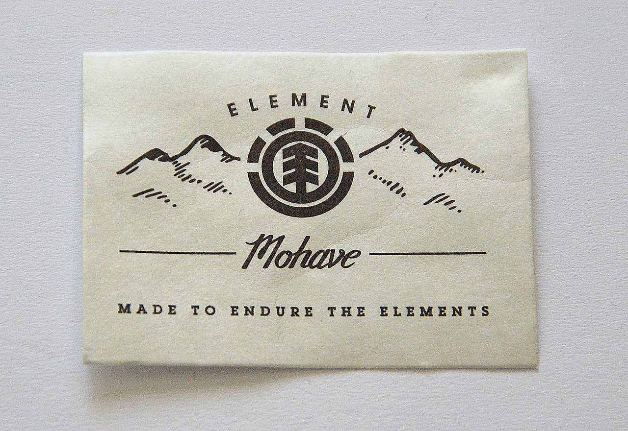 CLIENT: Element Skateboards
PROJECT: Labeling for the Mohave Backpack series