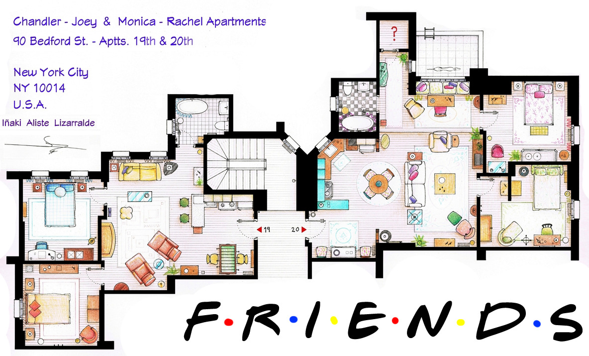 centrlperk-blog: Floorplan of Apartments 19 &amp; 20 (click to view larger)