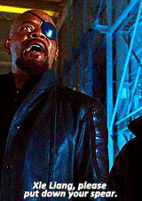 tomhiddles:  So I was watching a Chinese black market copy of The Avengers with subtitles.