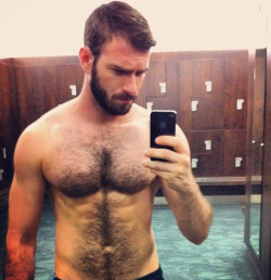 realmenstink:  lovemanfur:  gaydreams:  Take off the shorts .. and take another pic ….  Amen :-P  HAIRY &amp; FINE IN THE LOCKER ROOM !!!
