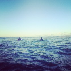 patagonia:  Cyrus Sutton of @korduroytv and Keith Malloy paddling into the line up. Photo by @fosterhunting #kamshaka  (Taken with Instagram)