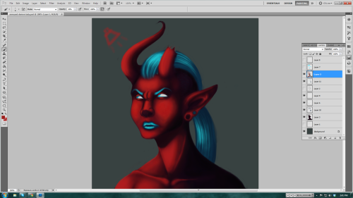 ARGHALARGHALARGH red is hard on the eyes after long periods of time. Slowly making progressss (don’t worry the blue and stuff will come back I just made the layers invisibo to work on other things more easily)