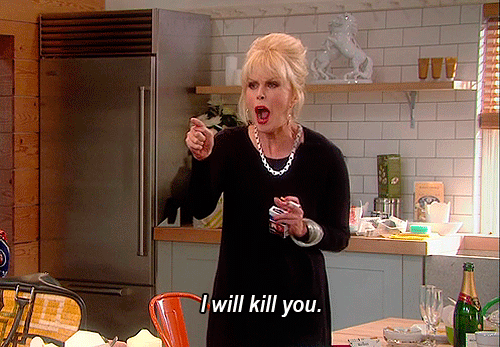 Go to hell, witch bitch