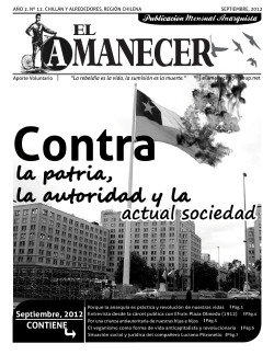 a-cta:  Sale El Amanecer, periódico anarquista,