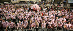 it8bit:  Nintendo Fans Mark Kirby’s 20th Anniversary with Guinness World Record for Most People Blowing a Bubble Simultaneously. [Press Release] … hundreds of Kirby fans gathered together to celebrate the 20th anniversary of Kirby to try to break
