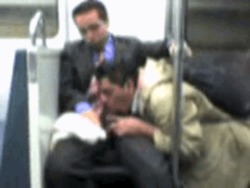 publicmansex:  I would be rock  hard in seconds if I saw two guys going at it like this on the train.