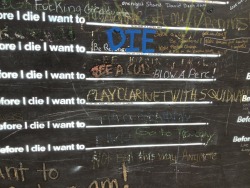 byebyebye:  loladelphia:  The Before I Die