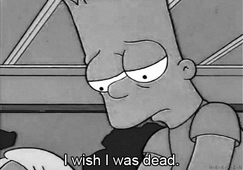 A Quote from Bart Simpson. #fyp #bartsimpson #bart #simpsons #sad
