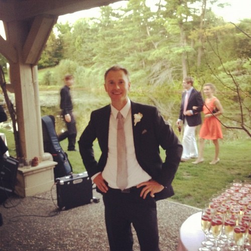 Tara Testa’s Husband, Jason Bidwell at the wedding.