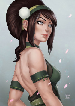 art-and-shenanigans:  Toph Azula Korra dandonfuga