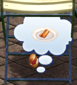 simsgonewrong:  he dreams of being on a plate