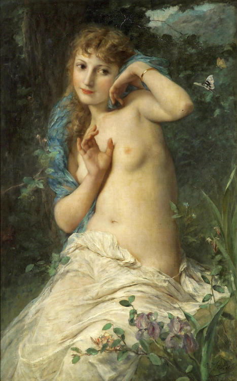 monsieurleprince: Adolphe Jourdan (1825 - 1889) - Le papillon 