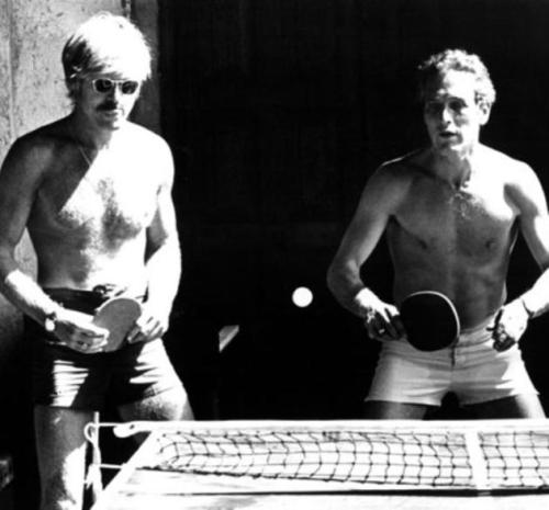 dadsamoviecritic: Robert Redford and Paul Newman during a break on the set of ‘Butch Cassidy &