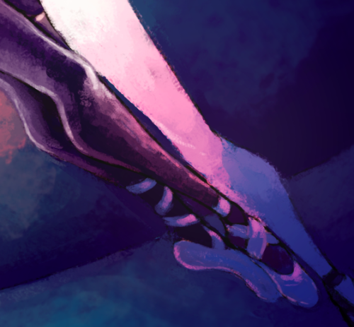 isthatwhatyoumint: pas de deux! because i definitely needed to spend hours on a homestuck painting r