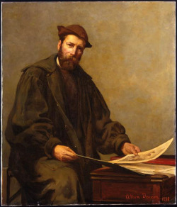 lecorpsdeshommes:  Allan Deacon (1858-début 20e), Portrait du peintre et graveur Arthur Heseltine, 1898. 