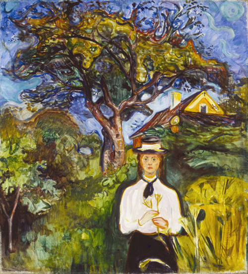 Girl Under the Apple TreeEdvard Munch (Norwegian; 1863–1944)1904Oil on canvasCarnegie Museum o
