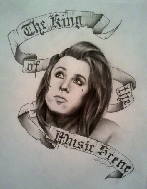 escape-the-motionless-fate: nicolenedley:  Drawing I recently did of Sir Ronnie Radke <3  JESUS C