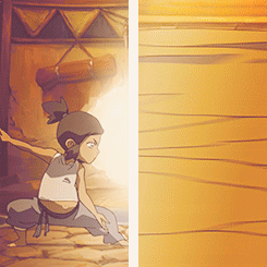 avatarparallels:  The first time we see the Avatar bend a certain element. (besides