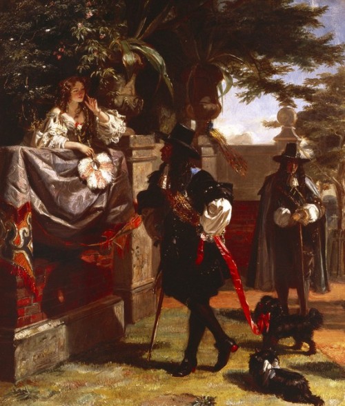 oldrowley: thestuartkings: ‘Interview between Charles II and Nell Gwynne, as witnessed by Evel
