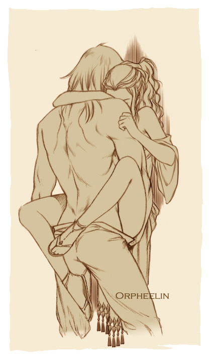 orpheelin:  Baldur and Aby in a warm embrace <3