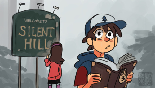 yumegawa:  Mabel and Dipper Goes to Silent Hill…. © Daryl Toh Liem Zhan 2012.  The twins’ darkest mystery begins when Grunkle Stan takes a detour from the highway after their close escape from the cops. Halfway through the unfamiliar path, their