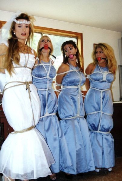 sensualhumiliation:  The bride will be gagged in a different way, just because of