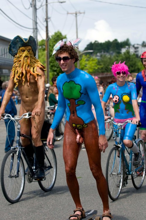 Naked riders and public nudity
