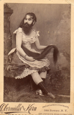 carolathhabsburg:  Bearded woman. 1880s 